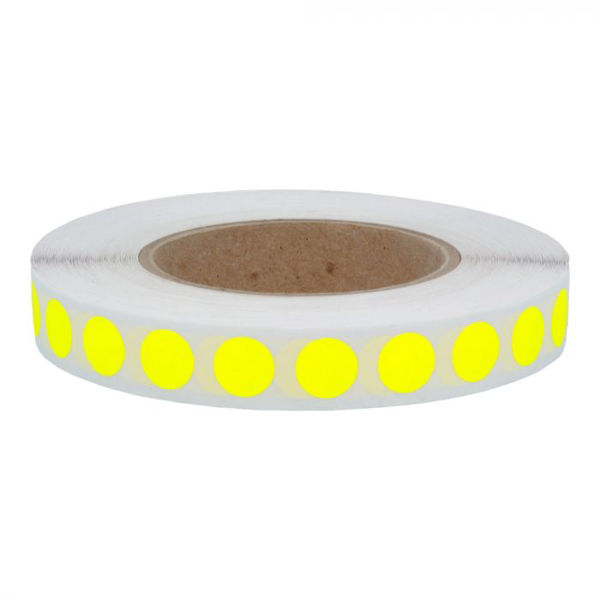 Picture of Marking Label Yellow Dot Sticker Roll 12.5mm
